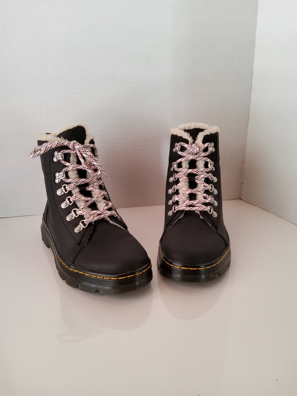Dr. Martens Black Lace-Up Boots with Laces